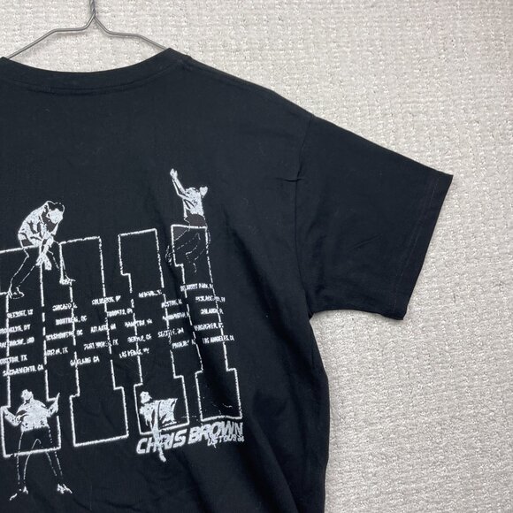 Chris Brown 11:11 Breezy USA Tour Graphic Print T-Shirt Mens Medium Tee Read* - Picture 13 of 15